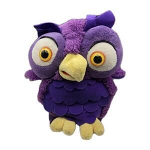 Ollie the Owl Pearson Purple Plush Stuff Animal  Hand Puppet 12"